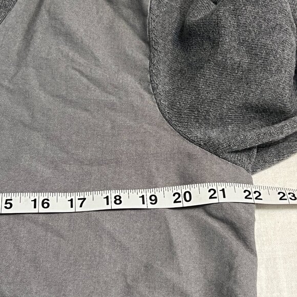 Banana Republic Men's Gray Shawl Collar Cardigan Sweater Large Button Up Cotton - Picture 8 of 11